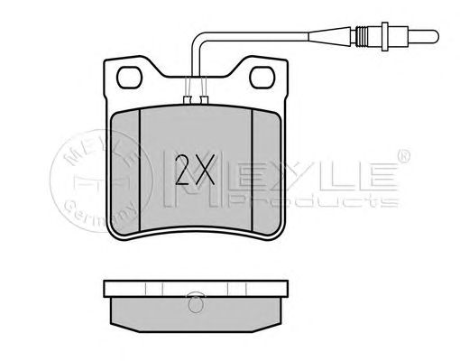 set placute frana,frana disc MERCEDES-BENZ VITO 108-114 02/96-