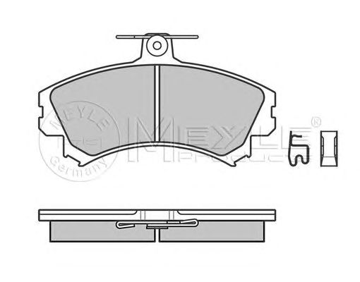 set placute frana,frana disc MITSUBISHI COLT 04-/SMAR FORFOUR