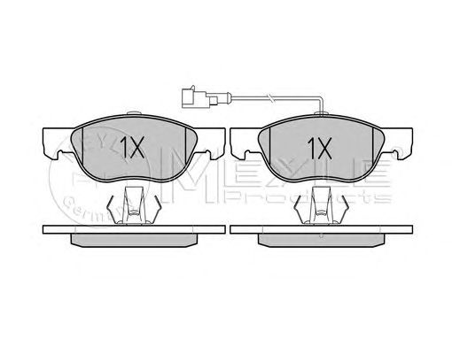 set placute frana,frana disc FIAT BRAVO/BRAVA 1,8B/1,9TD/JTD