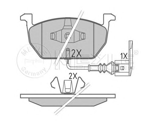 set placute frana,frana disc VW GOLF VII/LEON 13-/OCTAVIA 14-