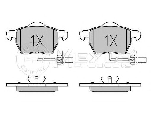 set placute frana,frana disc VW A4 99-/A6 -99/PASSAT 00- 1,6-2,8 156X74