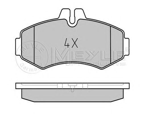 set placute frana,frana disc MERCEDES-BENZ VITO 108 BO