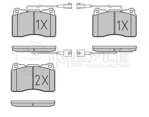 set placute frana,frana disc ALFA 159/166/BRERA/SPIDER -07