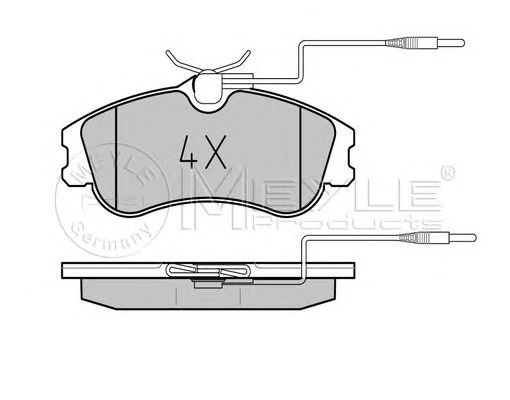 set placute frana,frana disc CITROEN BERLINGO/PARTNER 96-