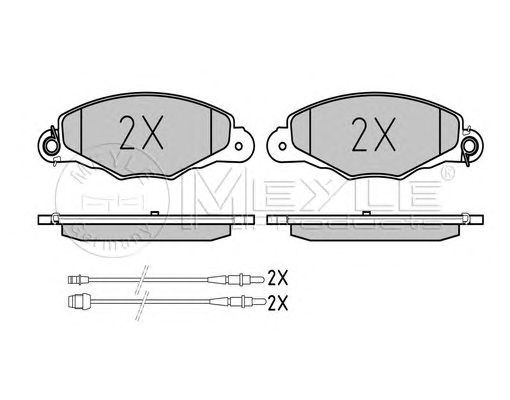 set placute frana,frana disc CITROEN XANTIA 98-