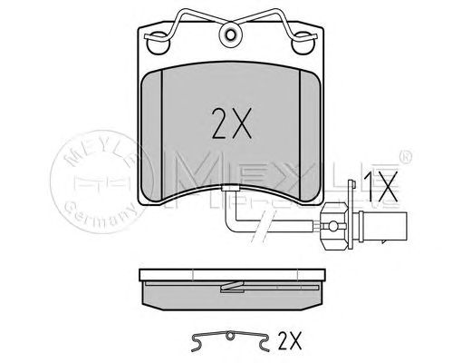 set placute frana,frana disc VW T4 SYSTEM LUCAS disc 15