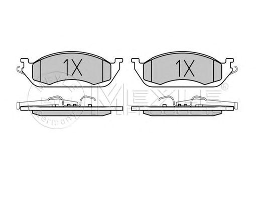 set placute frana,frana disc MERCEDES-BENZ W163 ML