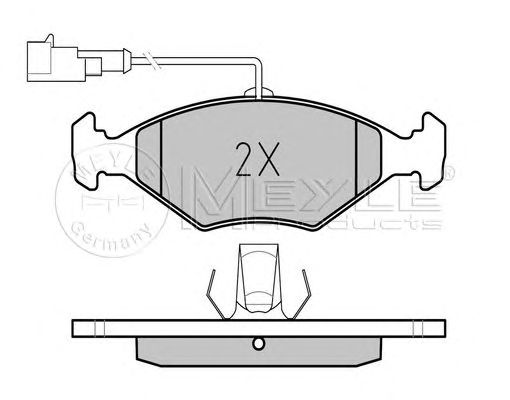 set placute frana,frana disc FIAT PALIO 96-