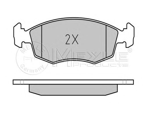 set placute frana,frana disc FIAT PALIO 96- 1,6 16V