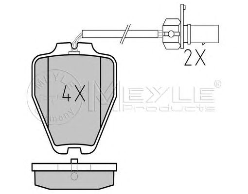 set placute frana,frana disc VW A6