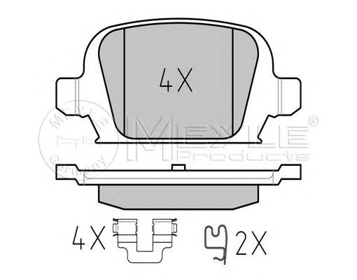 set placute frana,frana disc OPEL CORSA C