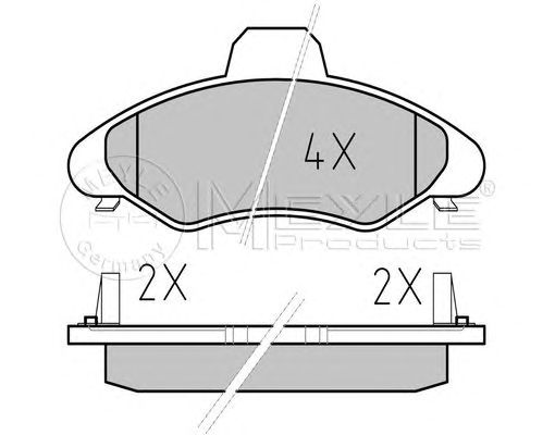 set placute frana,frana disc FORD ESCORT 90-00