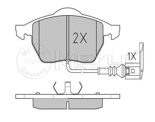 set placute frana,frana disc VW BORA/GOLF/NEW BEETLE 98-10