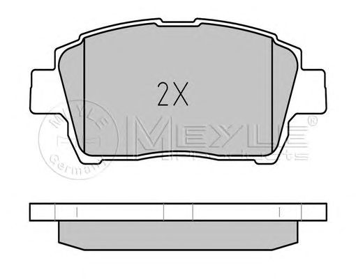 set placute frana,frana disc TOYOTA COROLLA 02-/YARIS 99-/PRIUS