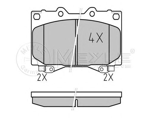 set placute frana,frana disc TOYOTA LAND CRUISER 4,2TDI 98-