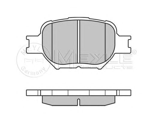 set placute frana,frana disc TOYOTA COROLLA VERSO 02-