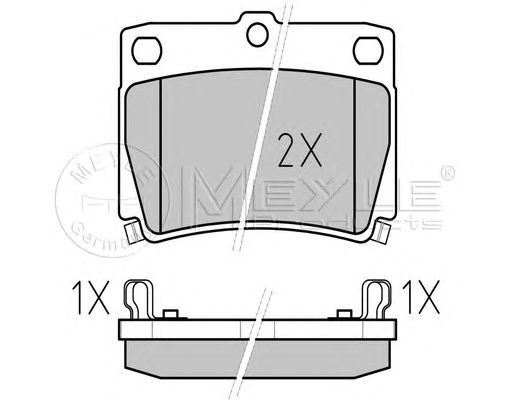 set placute frana,frana disc MITSUBISHI PAJERO SPORT 4WD 98-