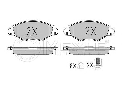 set placute frana,frana disc PEUGEOT 206/306 99-