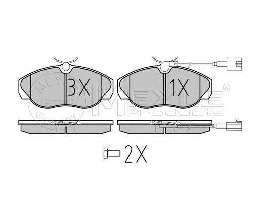 set placute frana,frana disc FIAT DUCATO 00-