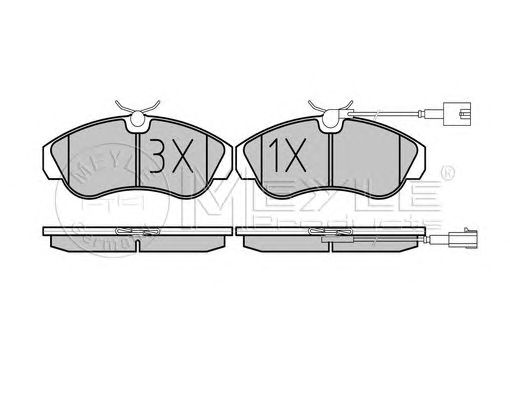 set placute frana,frana disc FIAT DUCATO 98-02