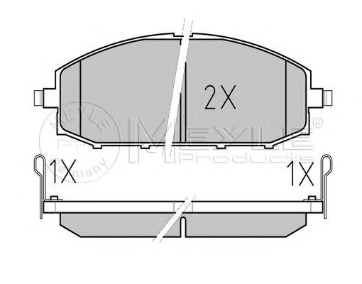 set placute frana,frana disc NISSAN PATROL 2,8TDI 98-