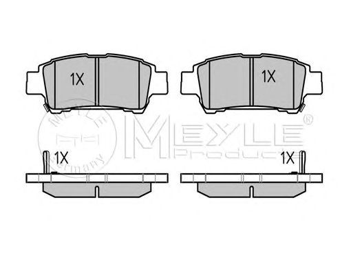 set placute frana,frana disc TOYOTA AVENSIS VERSO 01- 2,0D4D/PREVIA 00-