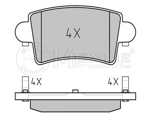 set placute frana,frana disc RENAULT MASTER 98-/MOVANO