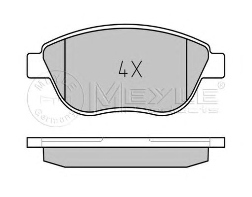 set placute frana,frana disc FIAT STILO/DOBLO 1,8/1,9D