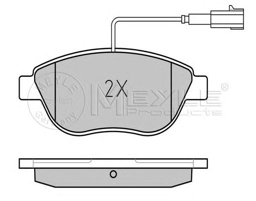 set placute frana,frana disc FIAT PUNTO/QUBO 09- 137 X 57,4 X 18,2 BOSCH