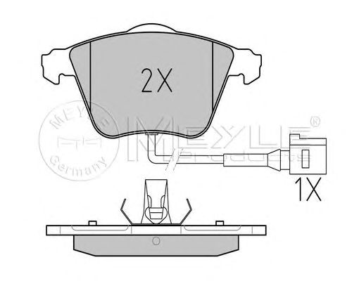 set placute frana,frana disc VW GOLF 5/PASSAT 05-/SUPERB 08- 3,2/3,6 4X4