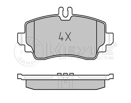 set placute frana,frana disc MERCEDES-BENZ VANEO 02-