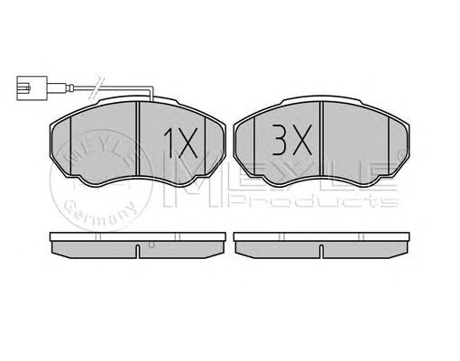 set placute frana,frana disc FIAT DUCATO 1,9-2,8 JTD 94-06 140,5 X 65,6 X 19,1