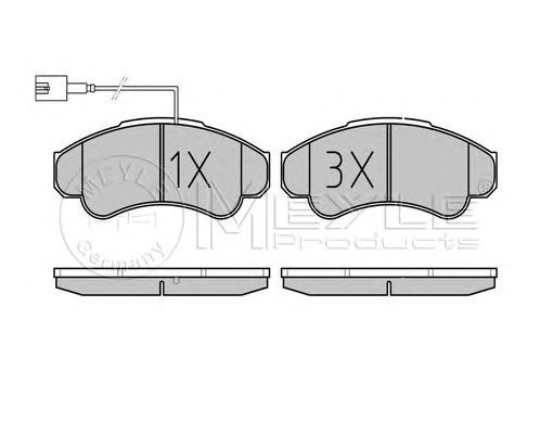 set placute frana,frana disc FIAT DUCATO 02- 18