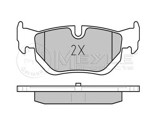 set placute frana,frana disc BMW 1/3/X1 04-15 123,3 X 48,3 X 17,3 123,3 X 49,9 X 17,3