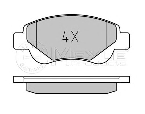 set placute frana,frana disc CITROEN C1/107/AYGO 05- 1,0/1,4