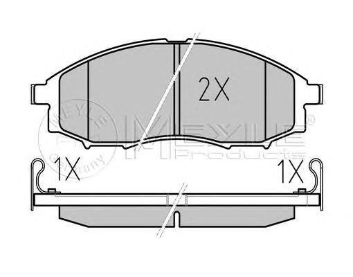 set placute frana,frana disc NISSAN PICK-UP NAVARA 02-