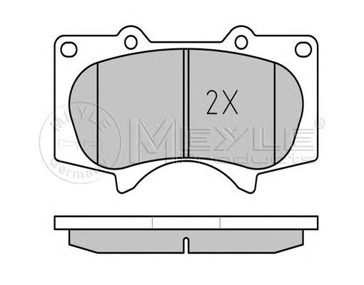 set placute frana,frana disc TOYOTA LAND CRUISER 03-/PAJERO 07-