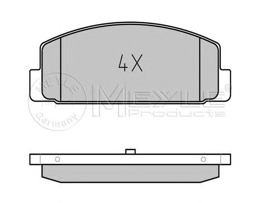 set placute frana,frana disc MAZDA 626