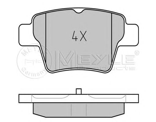 set placute frana,frana disc PEUGOET 307 00-/C4 04-