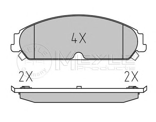 set placute frana,frana disc LANCIA THEMA 3,0D/3,6 11- 183,4 X 54,9 X 17,8