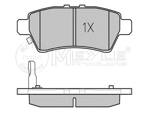 set placute frana,frana disc NISSAN NAVARA 2,5DCI 05-