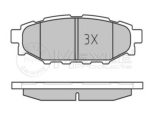 set placute frana,frana disc SUBARU LEGACY 03-/IMPREZA 07-