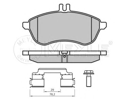 set placute frana,frana disc MERCEDES-BENZ W204/W212 07- 146x71,5x20,3 TRW