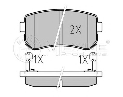 set placute frana,frana disc KIA CEE'D/I30/ACCENT/RIO 05-