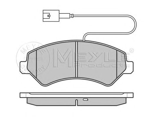 set placute frana,frana disc FIAT DUCATO/BOXER/JUMPER 06- 2000KG