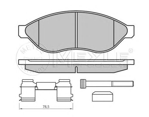 set placute frana,frana disc FIAT DUCATO/BOXER/JUMPER 06- 15