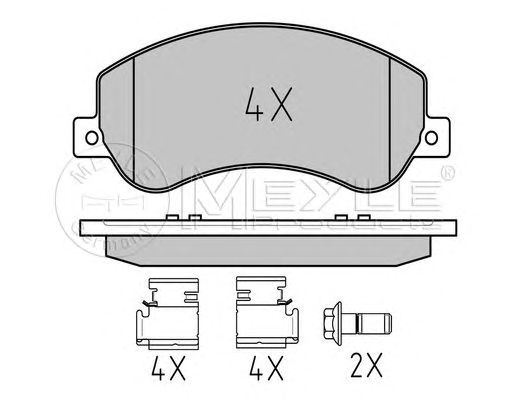 set placute frana,frana disc VW AMAROK 10-