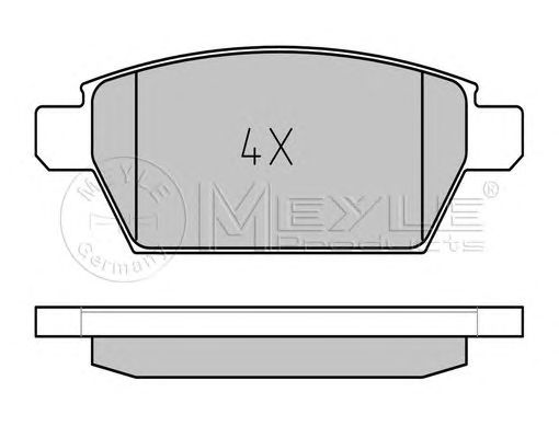 set placute frana,frana disc MAZDA 6 2,3 02-07