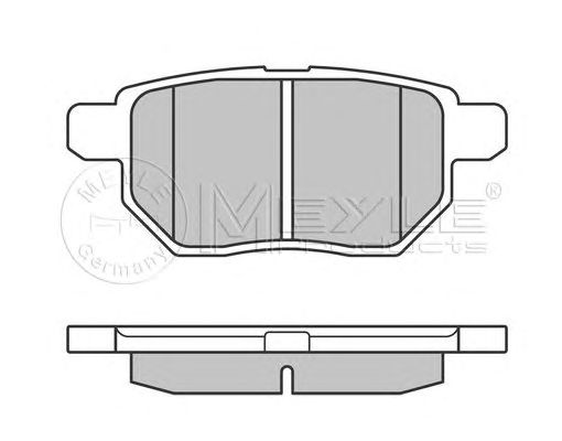 set placute frana,frana disc TOYOTA YARIS 06-/AURIS 07-JAPAN