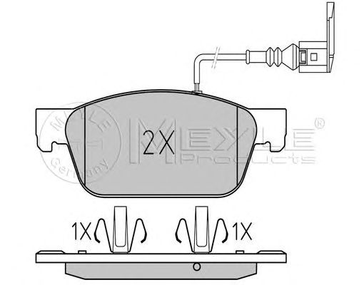 set placute frana,frana disc VW T5 03- 340MM